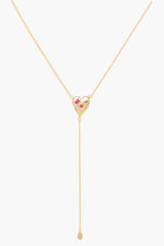 Afbeelding in Gallery-weergave laden, Colorful Heart Necklace WTNK082SSGP0