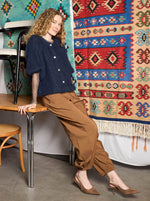Afbeelding in Gallery-weergave laden, BCDavina Balloon Pant 41224 Hazelnut Brown