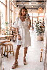 Afbeelding in Gallery-weergave laden, Romy Short Dress MRA12601OW Off White