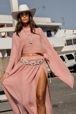 Afbeelding in Gallery-weergave laden, Nova Maxi Skirt MNO12622DP Dusty Pink