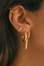 Afbeelding in Gallery-weergave laden, Organic Stack Stud WTPS020YBGP0 Gold Plated
