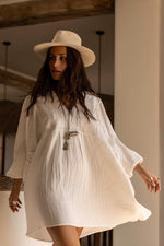 Afbeelding in Gallery-weergave laden, Isabel Tunic Dress 30094 Off White
