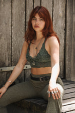 Afbeelding in Gallery-weergave laden, Lina Bralette1 60032 Dark Green
