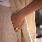 Afbeelding in Gallery-weergave laden, Ten Cent In A Row Ring R2253 Silver