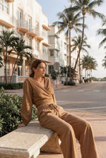 Afbeelding in Gallery-weergave laden, Helena Linen Pants MRA12613CA Camel

