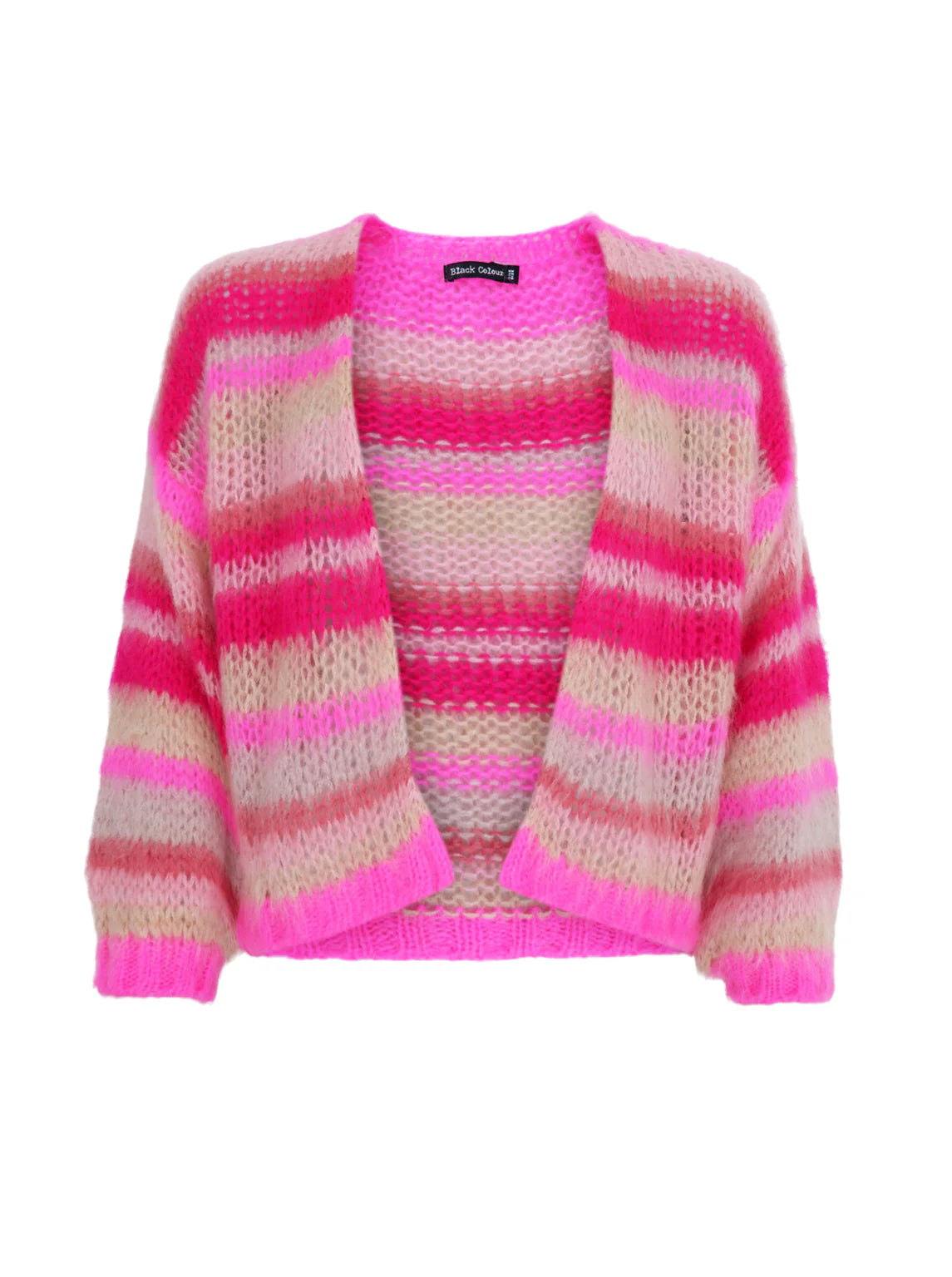 BCcasey Multi Striped Cardigan 1182 Pink Passion