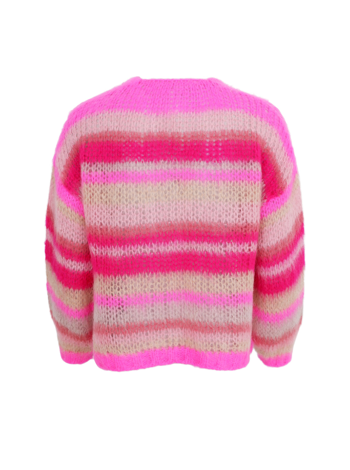 BCcasey Multi Striped Cardigan 1182 Pink Passion