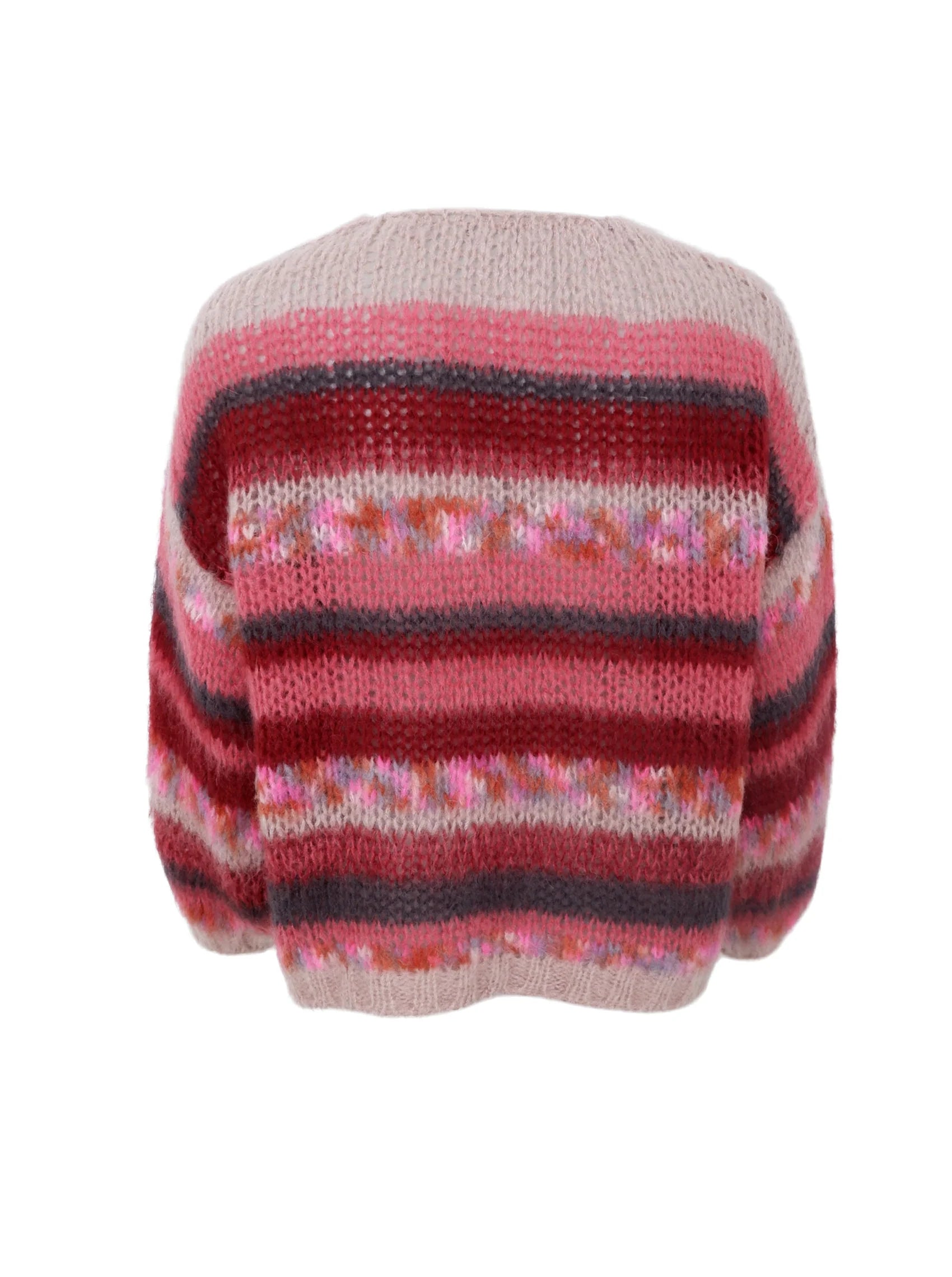 BCFontana Multi Striped Cardigan 1221 Berry