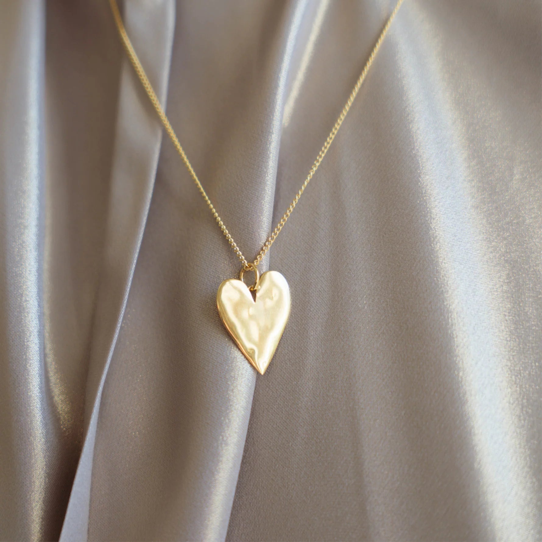 Big Heart Charm C2414 Gold Plated