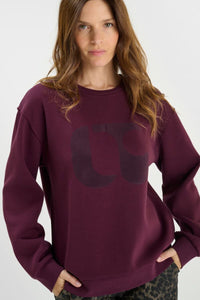 Sweatshirt Paoli FPAOLI Mauve Wine