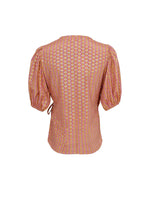 Afbeelding in Gallery-weergave laden, Luna Puff Sleeve Wrap Blouse 39175 Pink Diamond
