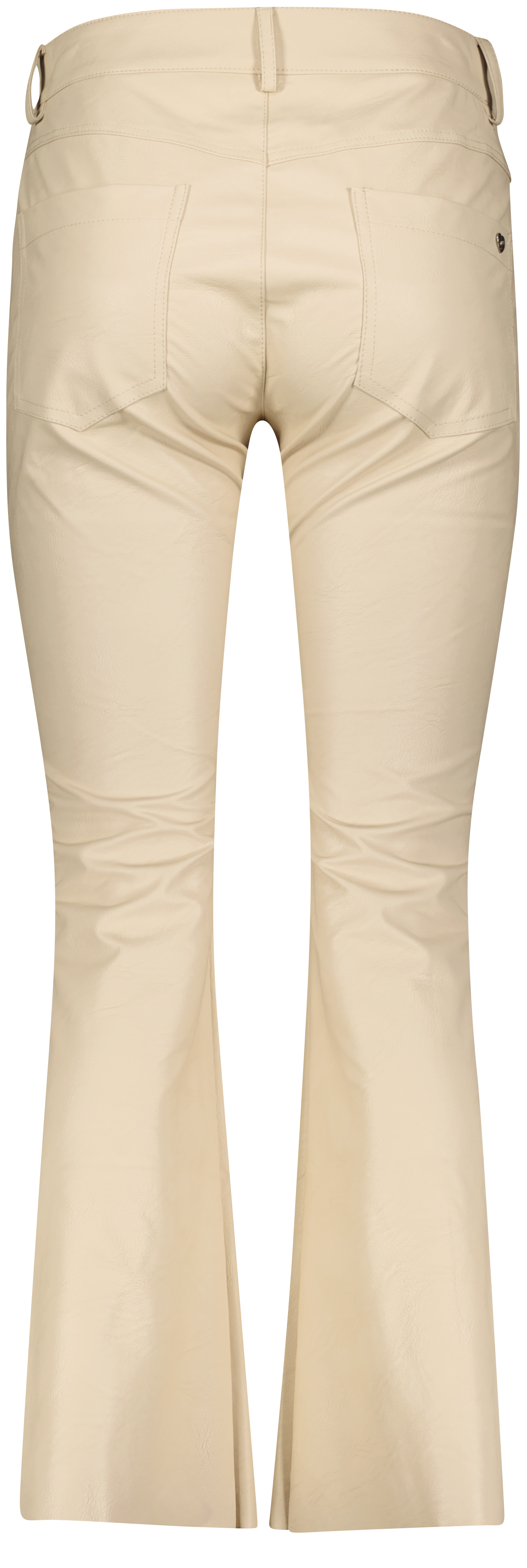 Cropped Flared Vegan Leather P0FK-HA4000 1170 Beige