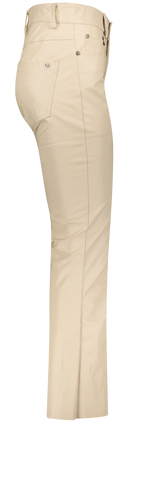 Afbeelding in Gallery-weergave laden, Cropped Flared Vegan Leather P0FK-HA4000 1170 Beige
