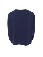 Afbeelding in Gallery-weergave laden, BCMay Loose LS Blouse 41012 Navy
