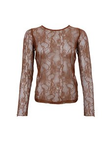 BCLara Lace Blouse 41029 Coffee
