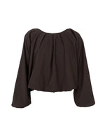 Lade das Bild in den Galerie-Viewer, BCDavina Balloon Blouse 41329 Coffee
