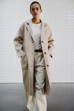 Afbeelding in Gallery-weergave laden, WBLCeline Mel Spring Coat 00895 Taupe Melange
