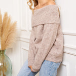 Afbeelding in Gallery-weergave laden, Knitted Sweater Big Col 1281
