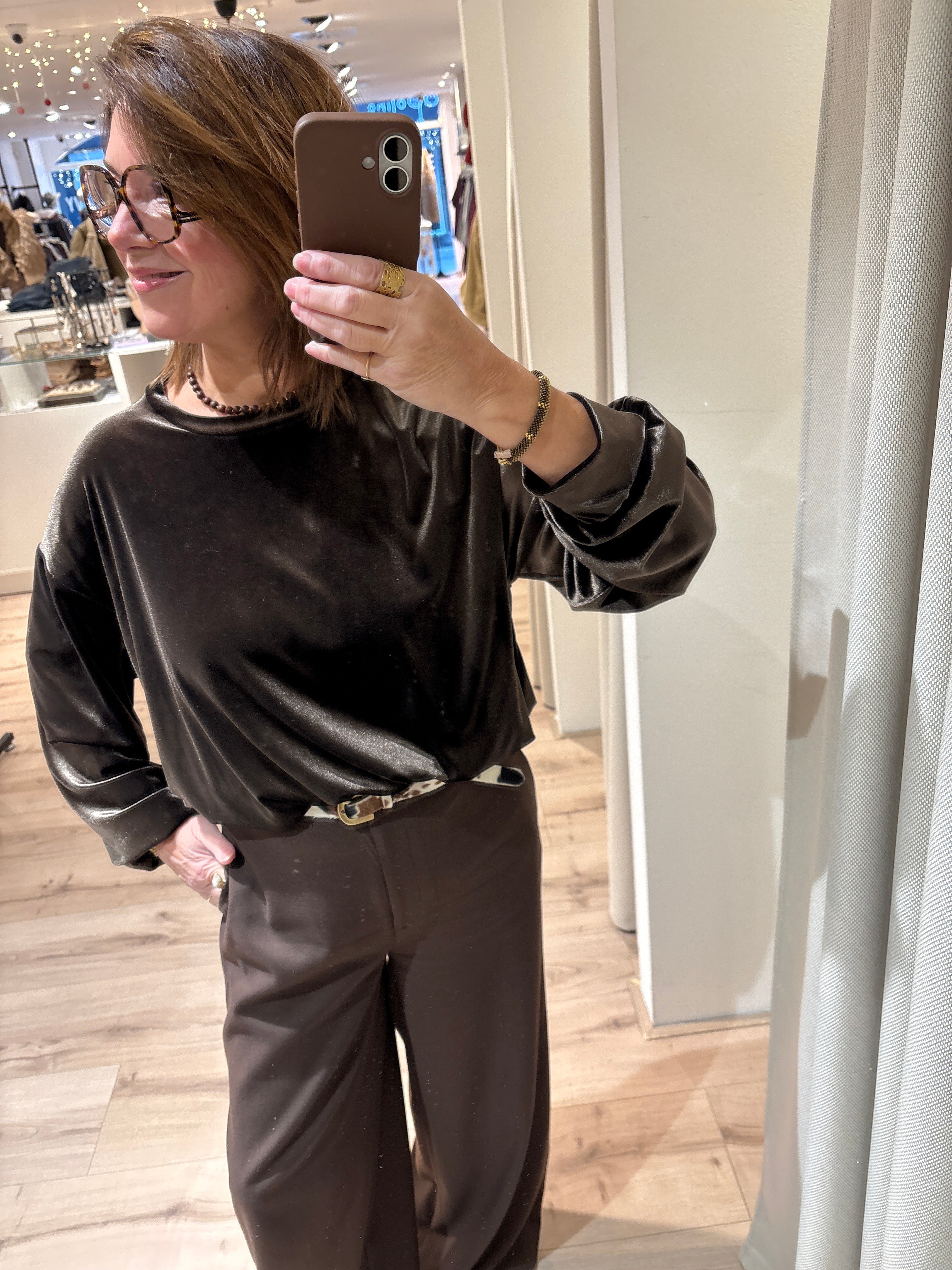 Velvet Sweater Vinny Brown