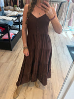 Afbeelding in Gallery-weergave laden, Button Dress Linnie Bamboo Espresso
