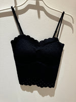 Afbeelding in Gallery-weergave laden, Lace Top 1003 Zwart
