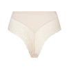 High Waist Brazilian Lace 31821 6235 Shiny Almond