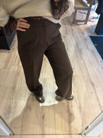 Afbeelding in Gallery-weergave laden, Wide Leg Pantalon VS19186 Choco Bruin
