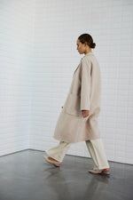 Afbeelding in Gallery-weergave laden, WBLCeline Mel Spring Coat 00895 Taupe Melange
