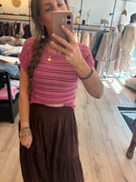 Afbeelding in Gallery-weergave laden, Crochet Tee Ellie French Rose
