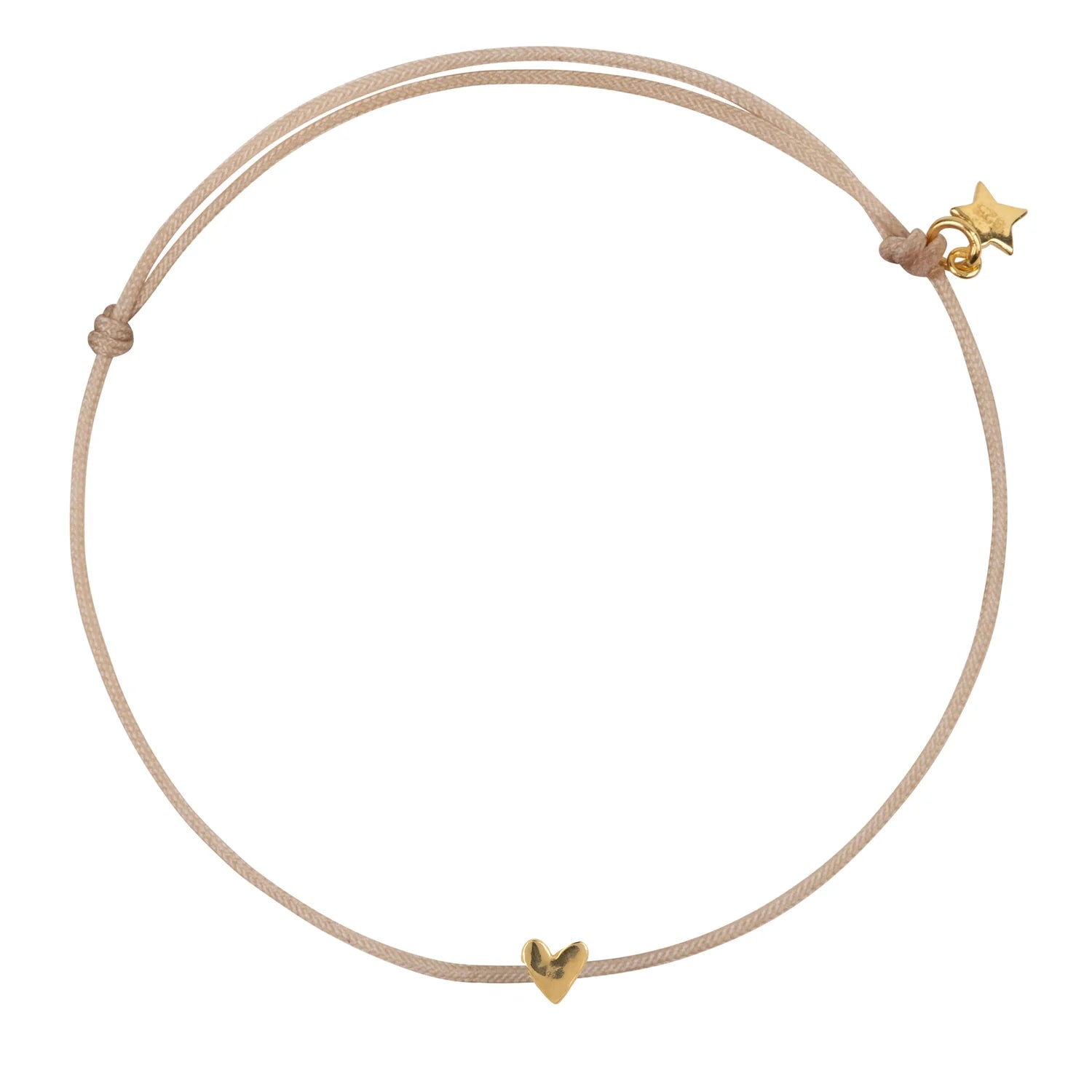 Mini Smiley Rope Bracelet B2526 Gold Plated