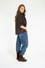 Afbeelding in Gallery-weergave laden, Blouse Budbey Dark Night Brown
