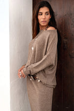 Afbeelding in Gallery-weergave laden, Fiona Knitted Skirt MGR22608TA Taupe
