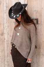 Afbeelding in Gallery-weergave laden, Fiona Knitted Top MGR22606TA Taupe
