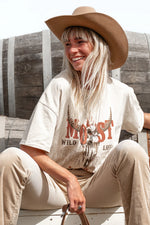 Afbeelding in Gallery-weergave laden, Serena Artwork Tshirt MMI22603BE Beige

