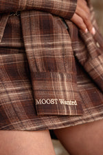 Afbeelding in Gallery-weergave laden, Celine Check Skirt MNO22607DBR Dark Brown

