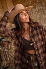 Afbeelding in Gallery-weergave laden, Celine Check Blouse MNO022608DBR
