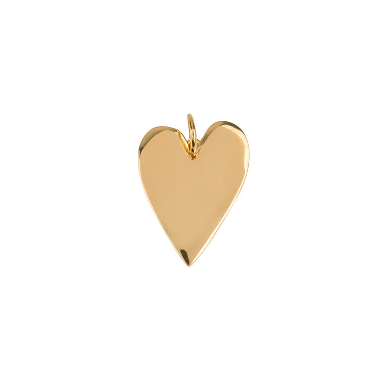 Big Heart Charm C2414 Gold Plated