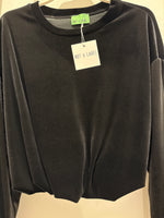 Afbeelding in Gallery-weergave laden, Velvet Sweater Vinny Black
