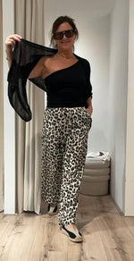 Afbeelding in Gallery-weergave laden, BCLuna Luna Straigt Pants 31977 Lt Leopard
