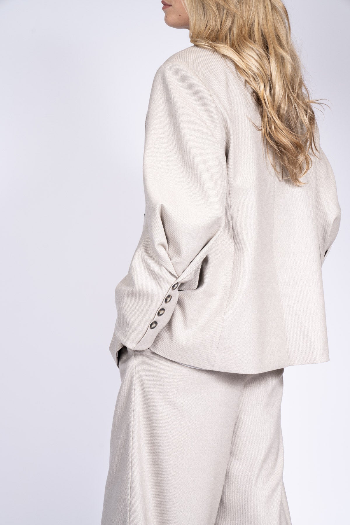 Blazer Elle Creme Fine Line