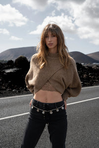 Paige Sweater MFF22551GRM Brown Melange