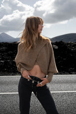 Afbeelding in Gallery-weergave laden, Paige Sweater MFF22551GRM Brown Melange
