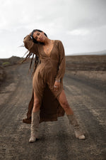 Afbeelding in Gallery-weergave laden, Lotta Maxi Dress  MRA22594 Brown
