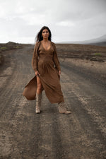 Afbeelding in Gallery-weergave laden, Lotta Maxi Dress  MRA22594 Brown
