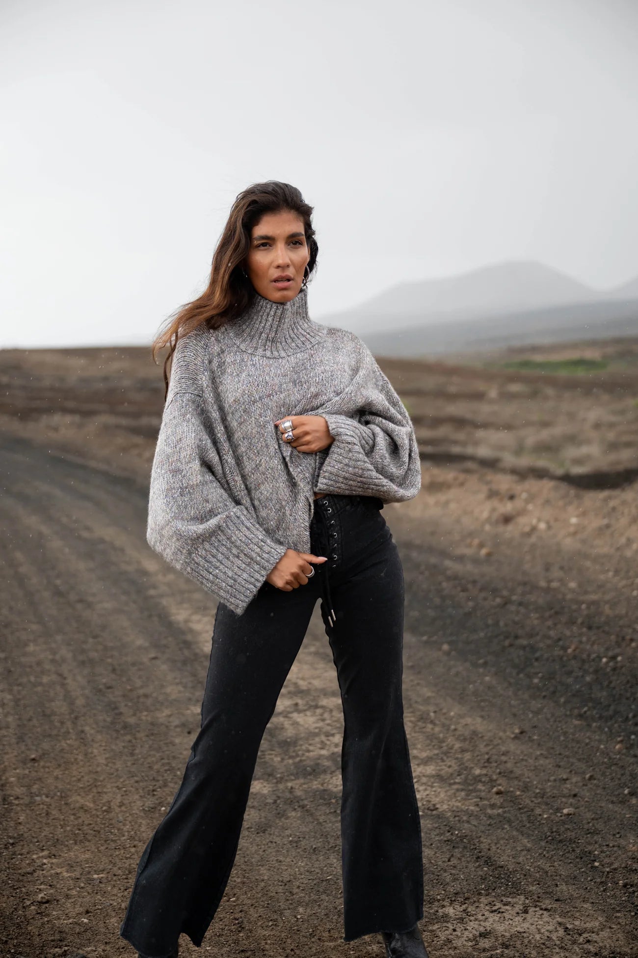 Enya Sweater MFF22555BRM Grey Melange