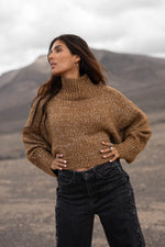 Afbeelding in Gallery-weergave laden, Enya Sweater MFF22555BRM Brown Melange
