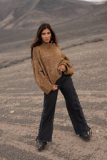 Afbeelding in Gallery-weergave laden, Enya Sweater MFF22555BRM Brown Melange
