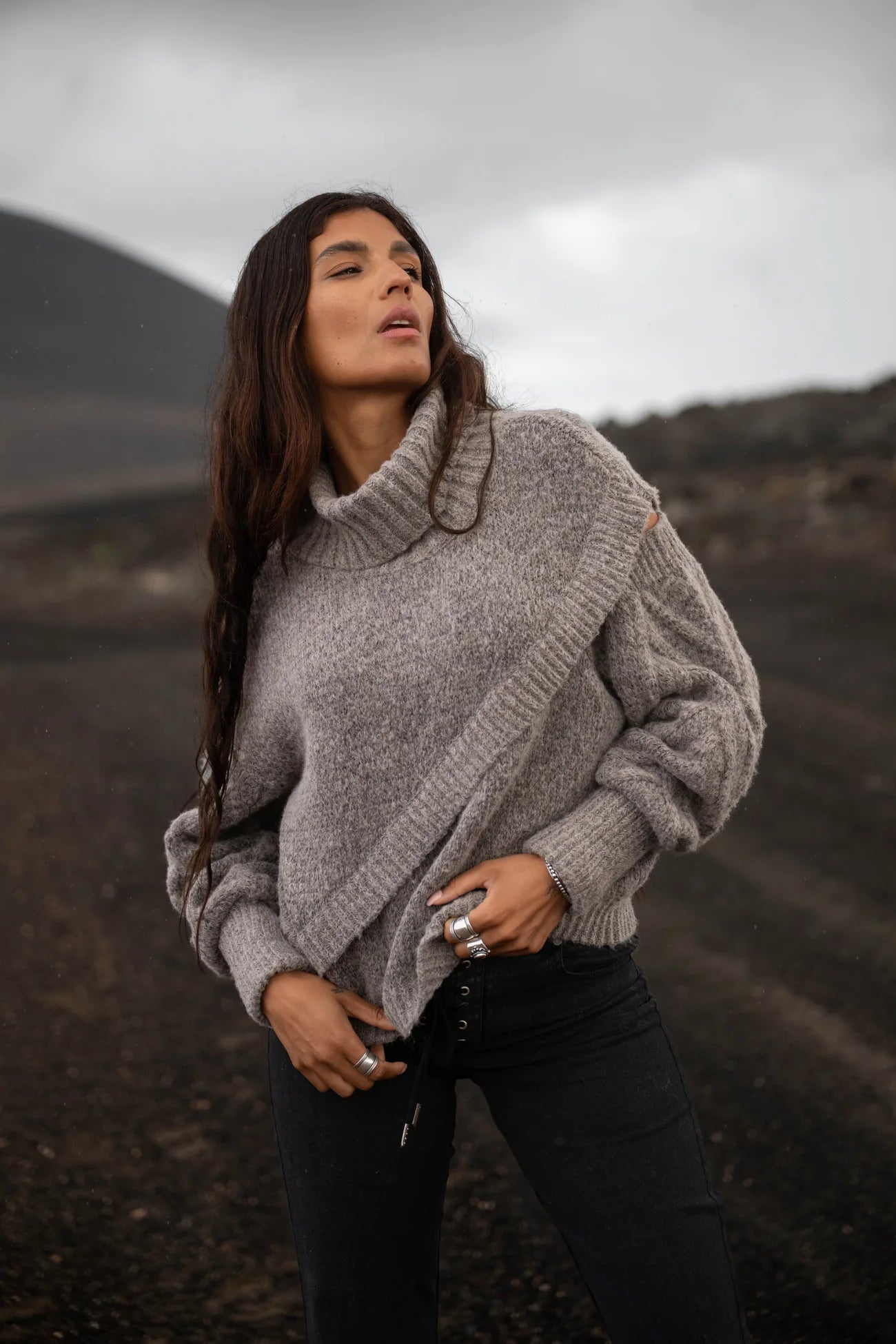 Yara Sweater MFF22550LBM Grey Melange