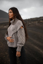 Afbeelding in Gallery-weergave laden, Yara Sweater MFF22550LBM Grey Melange
