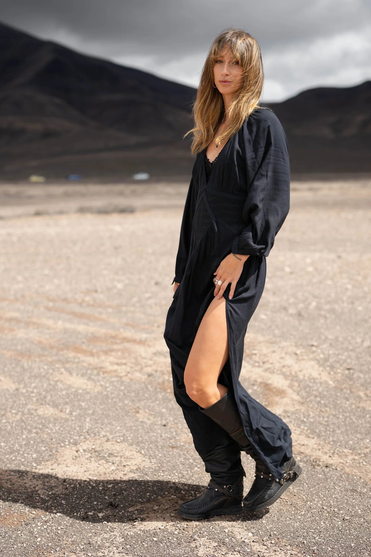 Lotta Maxi Dress  MRA22594 Black